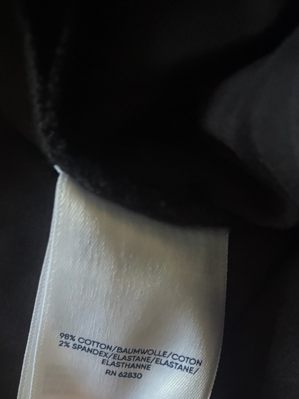 Lands’ End High-rise Black Velvet Straight Trousers 14 - Picture 4 of 4